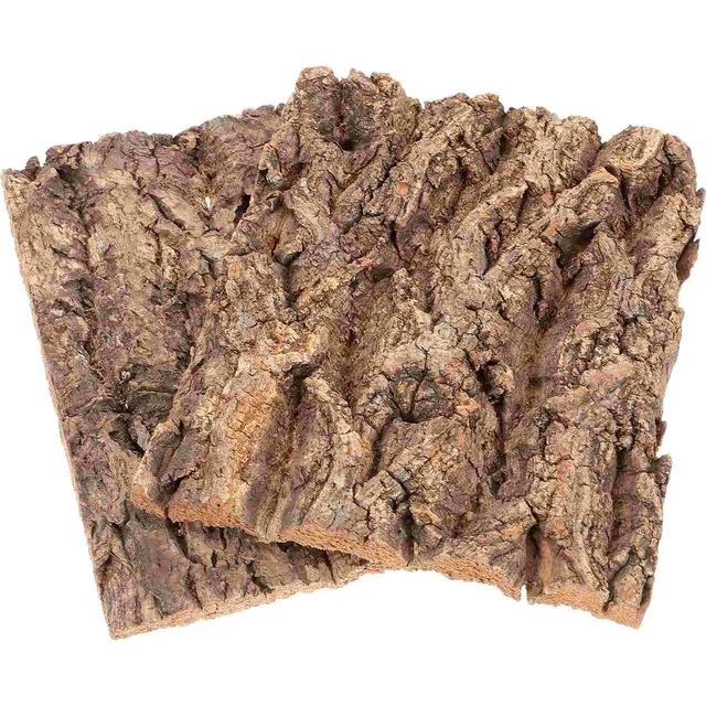 2Pcs Terrarium Tree Bark Decor Turtle Snake Hide Tree Bark Lizard Climbing Tree Bark Reptile Tank Decor 1