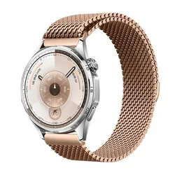 Magnetic Stainless Steel Watchband, Available in 18mm, 20mm, 22mm Sizes - 22MM Watch Band (Rose gold)