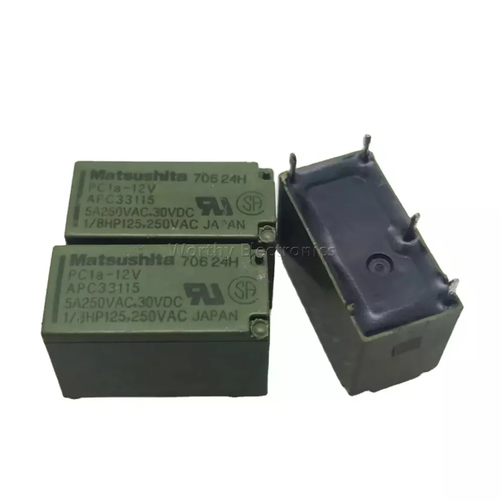 

Free Shipping 10PCS/LOT 12VDC 5A 4PIN Relay PC1a-12V APC33115