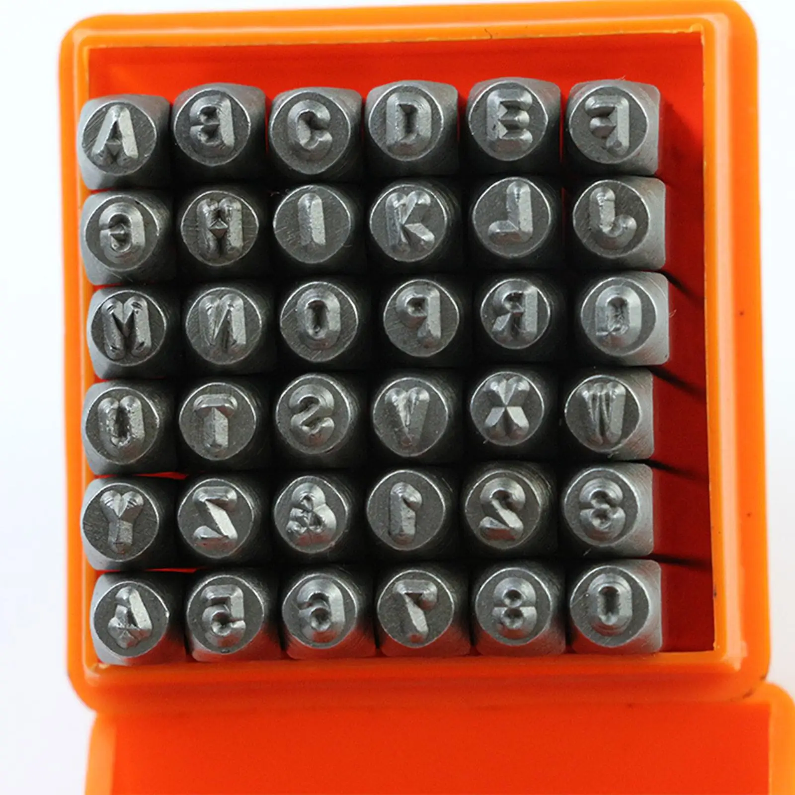 Number & Capital Letter Stamp Set (A-Z & 0-9) Punch Set for Metal Plastic Wood Leather 36pcs
