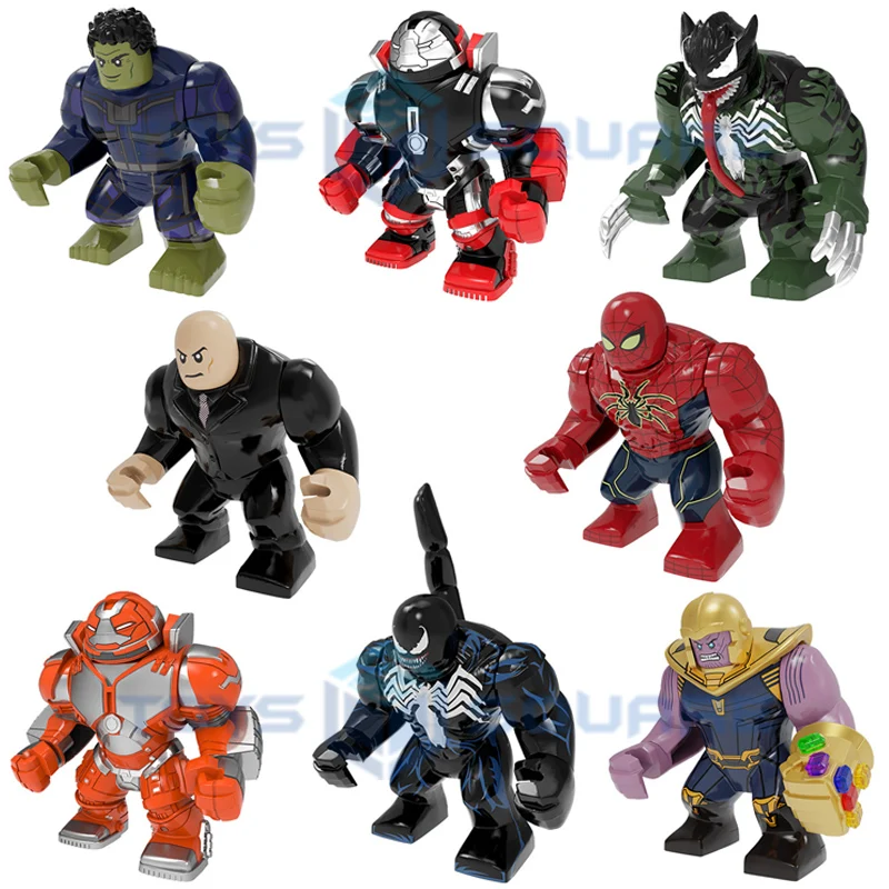 The Hulkbuster Wolverine Kingpin Spider Thanos Man Model Blocks Moc Bricks Set Regali Giocattoli Per Bambini Pg8252