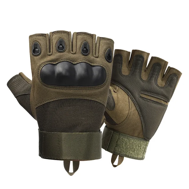 gants militaire Gants demi-doigt tactiques militaires d'extérieur pour hommes