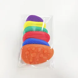 Sensory Silicone Stone Fidget Toys 6 - Pack for Stress Relief and Calming (6 - piece bagged set)