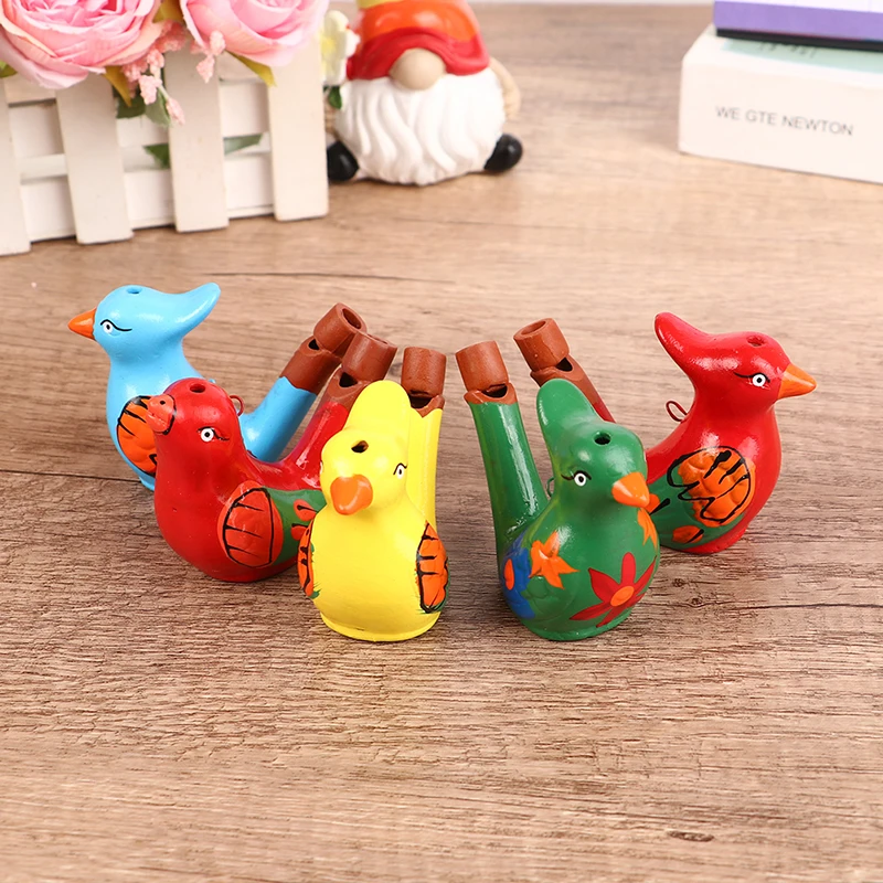 Coloured Drawing Water Bird Whistle for Kid Early Learning Educational Children Toy Musical Instrument Bathtime Musical Toy educational toy whistle toys
