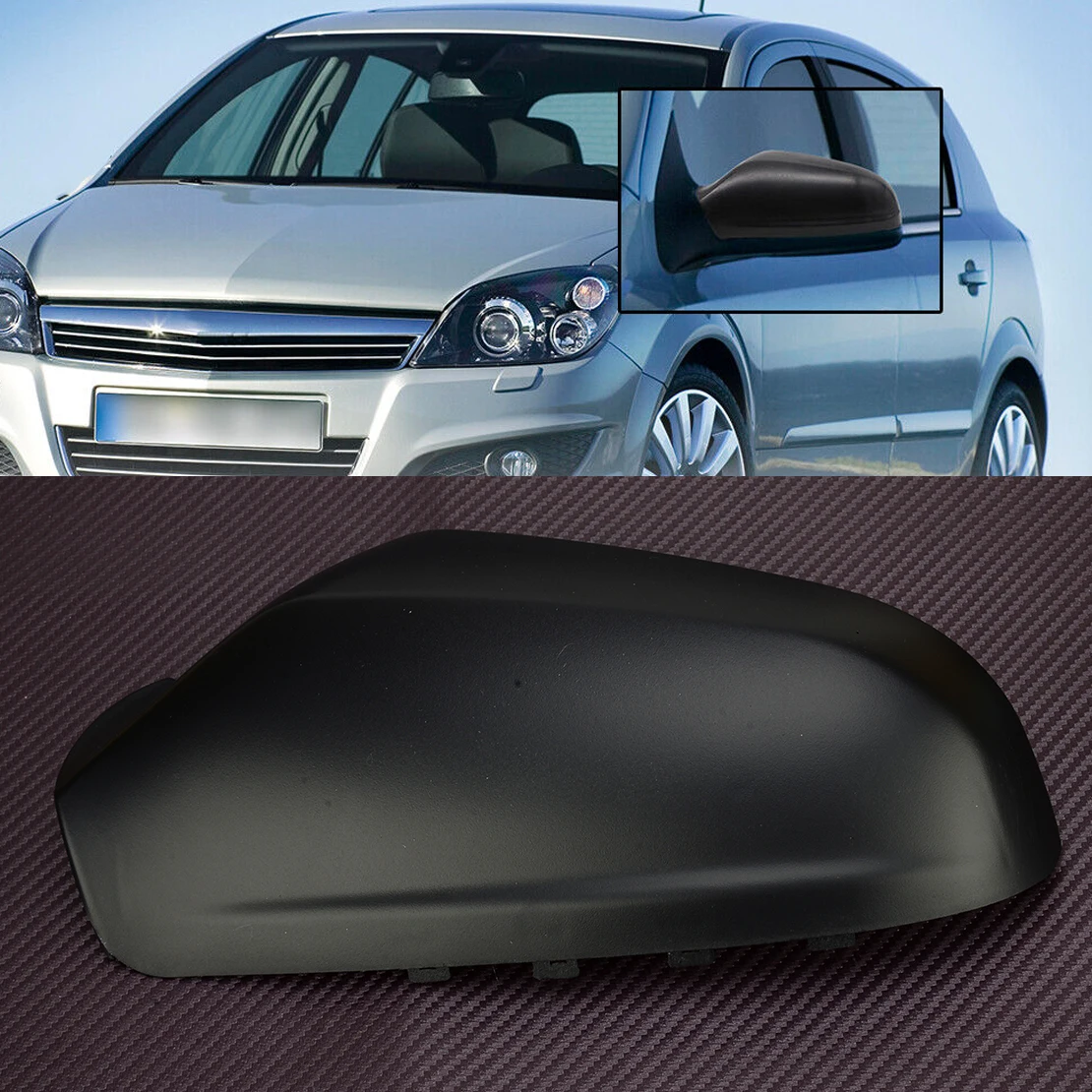 

Крышка для зеркала заднего вида, черная пластиковая крышка для передней левой и боковой двери, 6428200 6428917 6428925, подходит для Saturn Astra 2008-2010