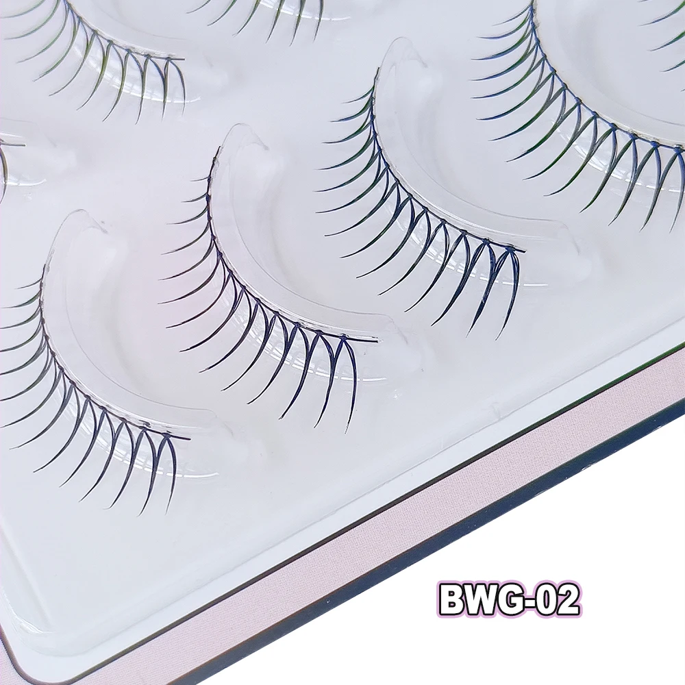 Blinkwave idol lashes U-Shape Tip Girl Group Lashes Black Band for Double Eyelid Lift Clear Band for Natural Look Korean makeup
