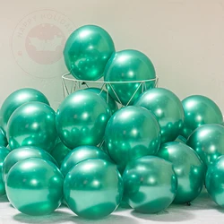 Vintage Olive Green Avocado Ink Balloons - 10 Inch, 20/50/100 Pieces, Perfect for Forest Themed Baby Birthday Party Decorations (Metallic green)