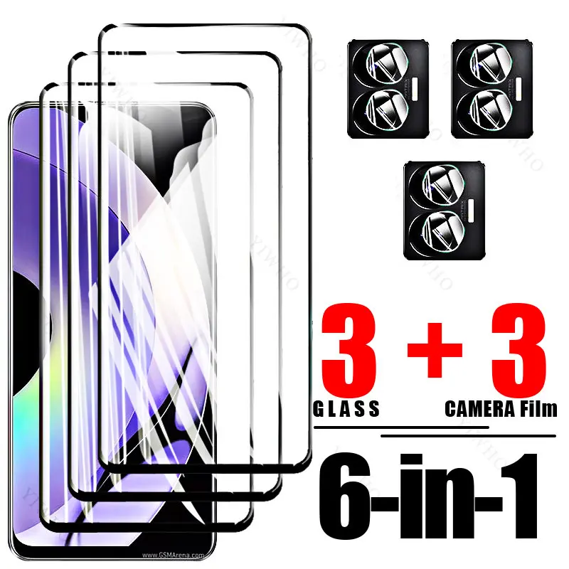 6In 1 Pełna Hartowana Obudowa Szklany Pokrowiec Na Realme 10 Pro Ekranowy Aparat Ochronny Do Oppo Realme 10 9 Pro 10 4G 5G 10S 10Pro