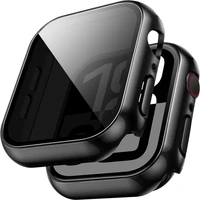 Verre + coque pour Apple Watch, protection d'écran, 46mm 44mm 40mm 41mm 45mm 49mm 42mm, iWatch série Ultra 9 8 7 6 SE 5 10 42/46mm 1