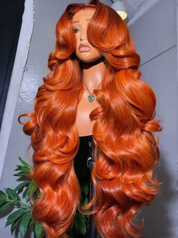Ginger Orange Body Wave Lace Front Wig