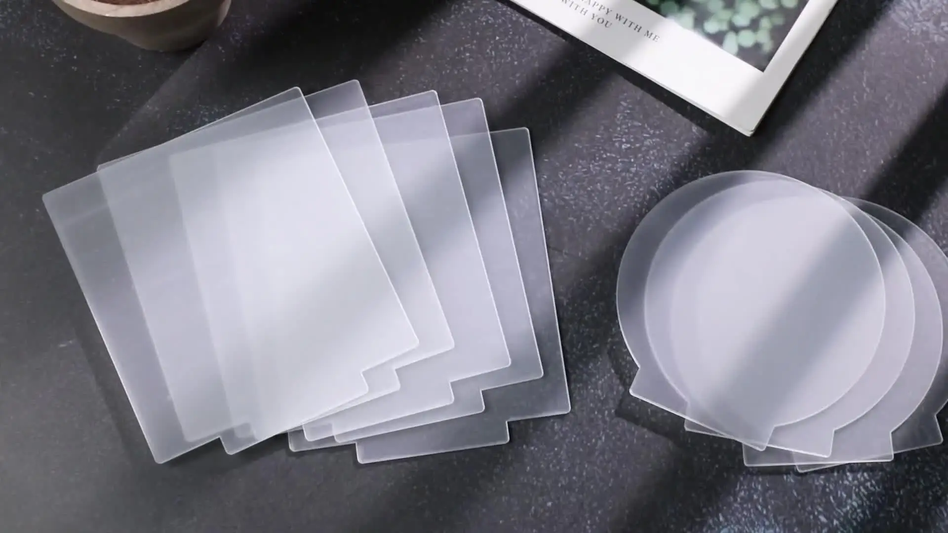 8 fogli acrilici per base luminosa, lastre acriliche in fusione trasparente, pannelli in vetro di plastica per base luminosa a LED, progetti di esposizione fai da te, cartelli, 2 mm di spessore
