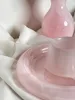 Modern Light Luxury Style Marble Round Tray ART Photographic Prop Living Room Decoration Perfume Jewelry Pink Storage Tray 3