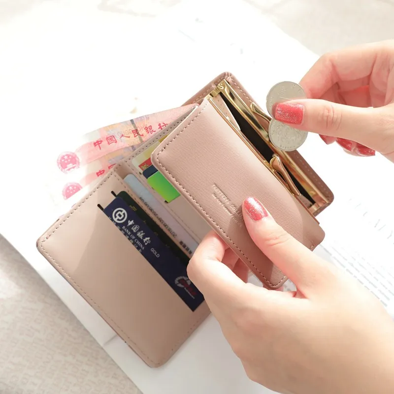 Cute Mini Wallet Girl PU Leather Multi-Slots Short Money Bag Women With  Tassels | eBay