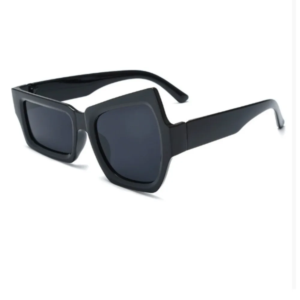 1pc Retro Irregular Oversized Fashion Glasses, Trendy Personality for Women Men Daily Use Photoshoot Accessory