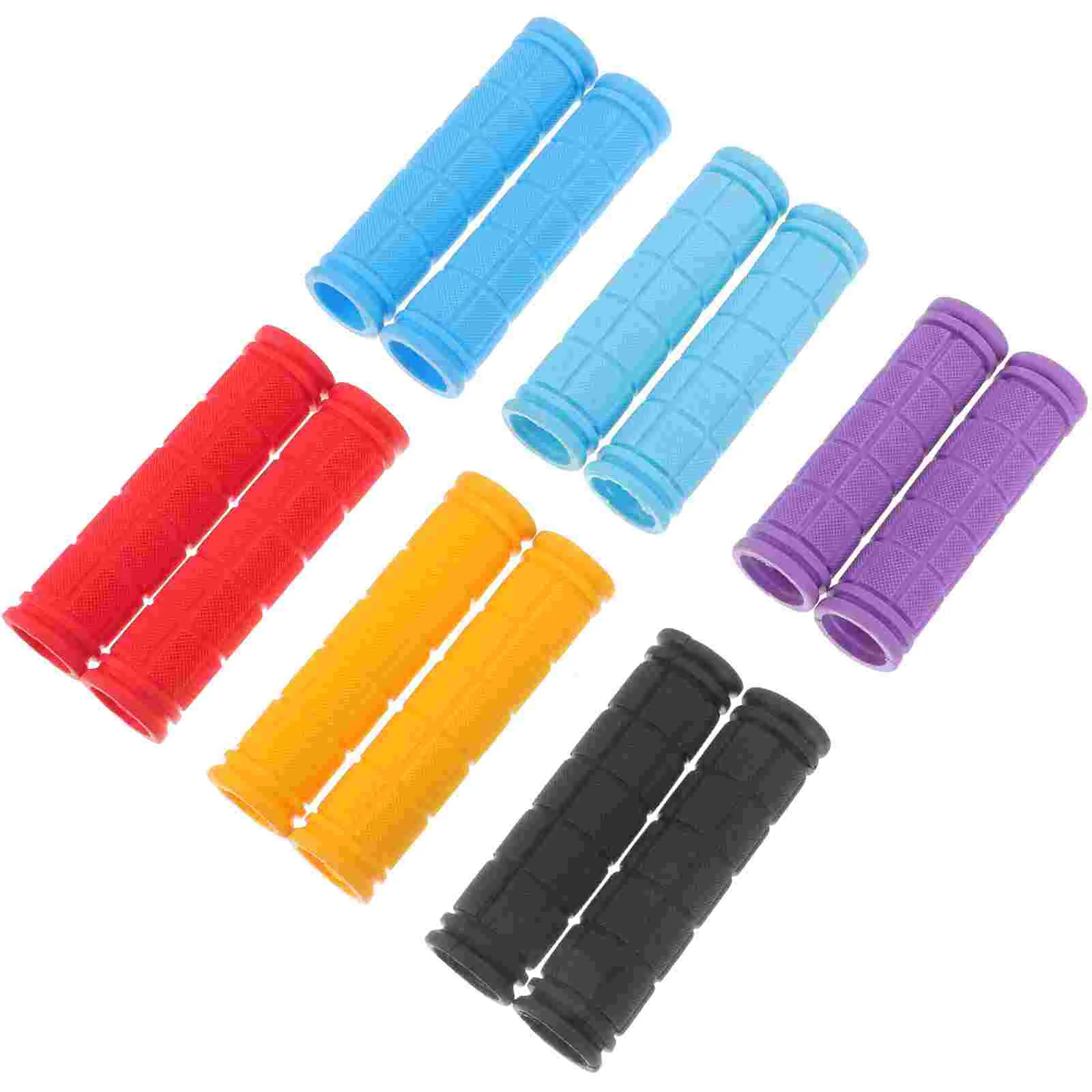 

6 Pairs Grip Bicycle Baby Child Electric Bike Handle Bar Grips Rubber Non-slip Covers Supplies