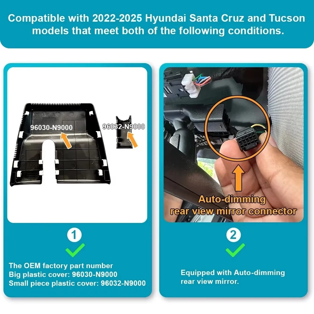 Dash Cam Dash Camera for Hyundai Santa Cruz -/ Tucson-ARB 4K Style Car DVR