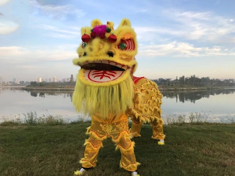 

Chineses Lion Dance Costume traditional School party cosplay costume Adult size lion costumes
