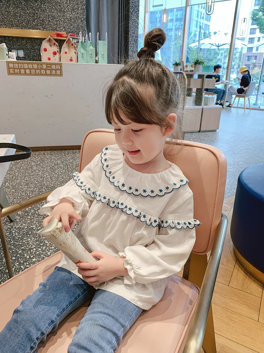 LittleGirlsBlouseCottonShirtsLongSleeveShirtSpringAutumnTurn