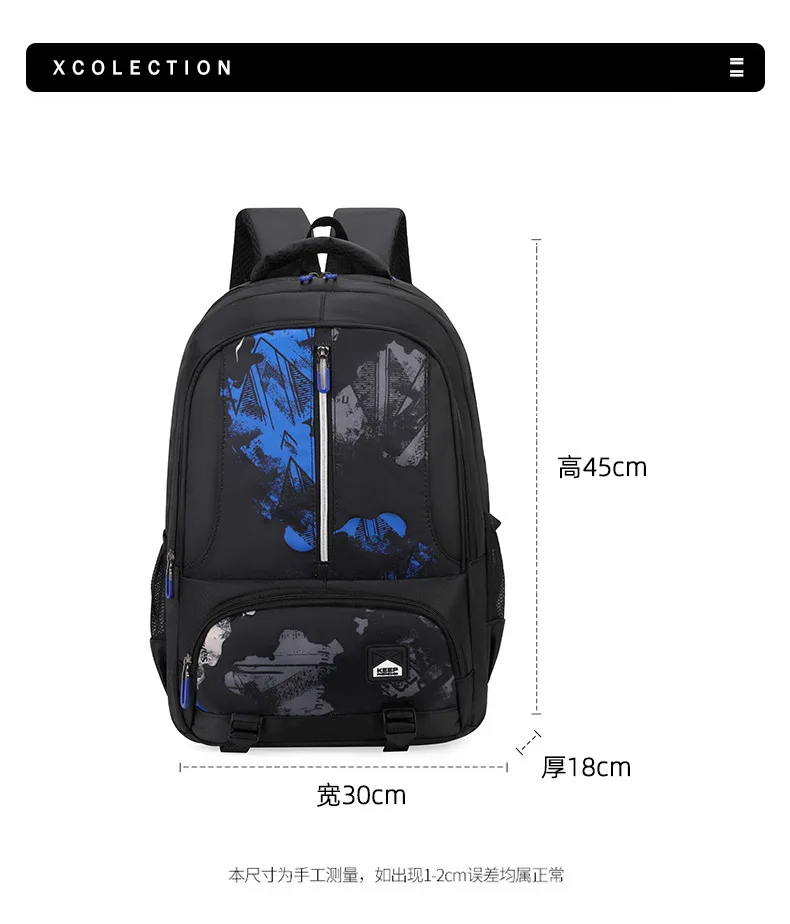Hochwertiger, trendiger Herren-Rucksack mit großer Kapazität, lässiger Laptop-Rucksack für Damen, High-School-Mittelschüler-Paket – Detail 8