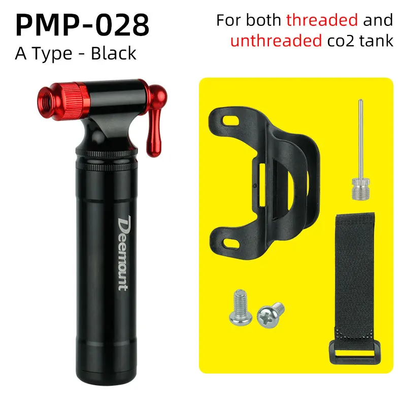 Kit de inflador de CO2 con 3 cartuchos de CO2 de 0.56 oz - Compatible con  válvulas Presta y Schrader - Bomba de bicicleta de CO2 para bicicletas de