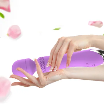 Multi-Frequency Silicone G Spot for Female AV Magic Wand Vibrator Women's USB Masturbator Vibrators Clitoris Vibrating Sex Toys 2