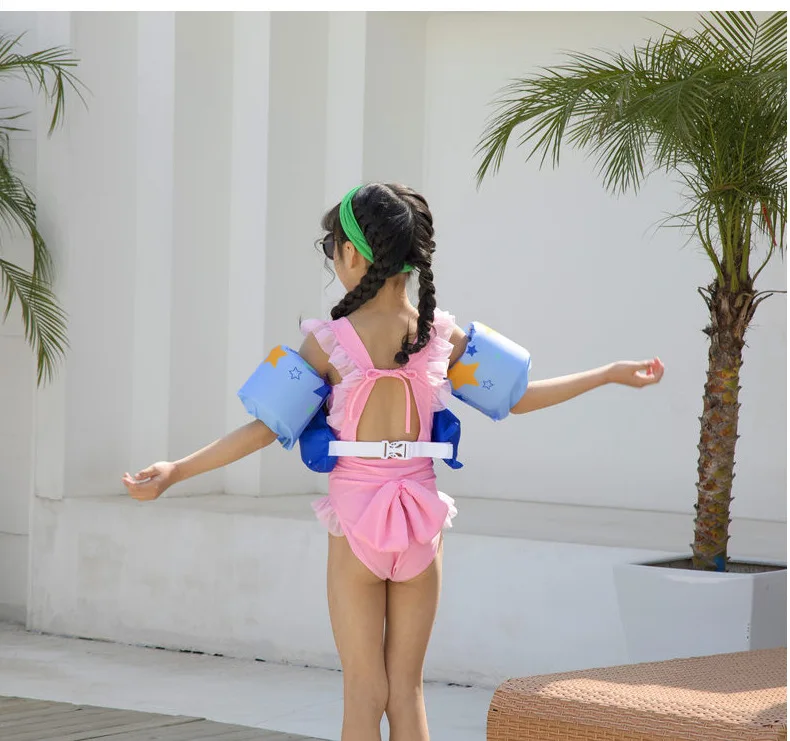 Baby Float Cartoon Arm Sleeve Life Jacket Swimsuit Foam Safety Swimming Training Floating Pool Float Swimming Ring 4