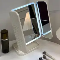Smart Mirrors Makeup Table Mirrors Makeup Mirrors LED Lights Vanity Mirrors with Magnification Trifold Cosmetic Mirrors 180 2