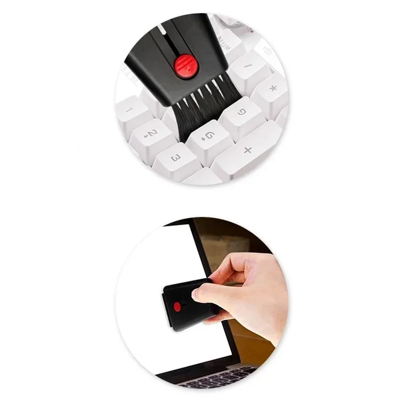 Multi Mini Clean Brush Computer Monitor Keyboard Screen Wipe Retractable Double Head Laptop Phone Screen Duster computer cleaning kit