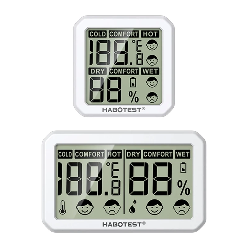 

Портативный офисный ЖК-цифровой термометр, гигрометр, измеритель температуры и влажности в помещении, датчик для комфортной
