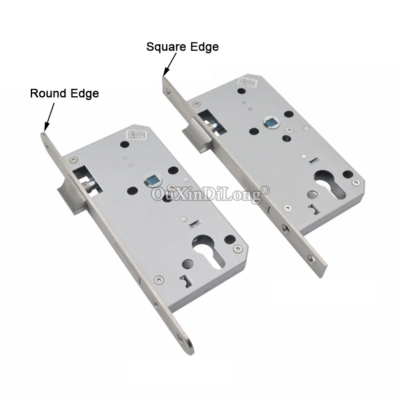 1Piece European Mortise Door Lock body 4572/5072/5572/6072/6572 Entry Fire Proof Door Lock Repair Parts Round Edge/Square Edge