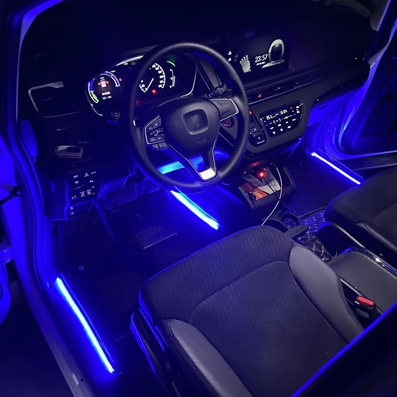 

Led Bar Car Interior Backlight Ambient Mood Foot Light With Cigarette Lighter Decorative Atmosphere Lamp Auto Accessories 12v
