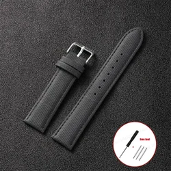 Vintage - Style Denim Nylon Canvas Watch Strap - Soft, Sporty & Universal Wristband Bracelet - 22mm (Dark gray)