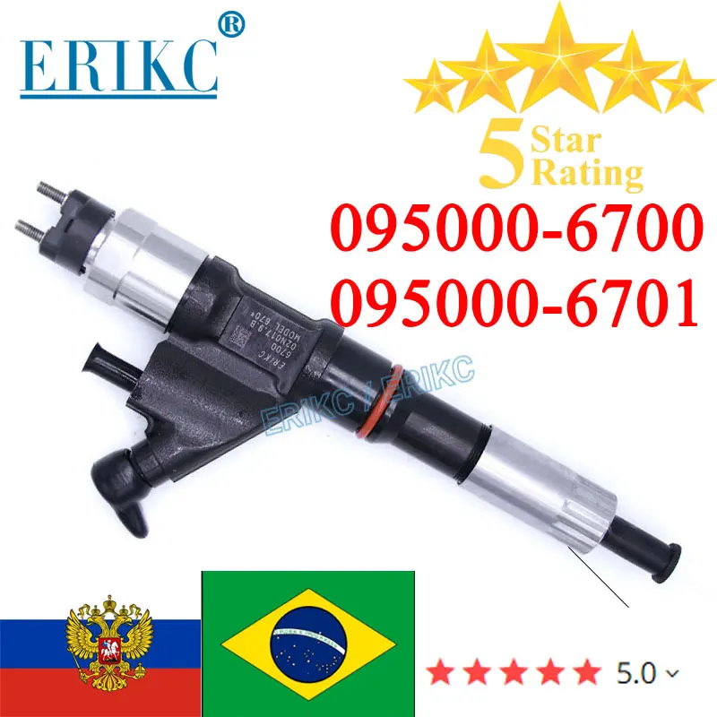 

095000-6701 Diesel Engine Parts Common Rail Injector Nozzle Assy 095000-6700 R61540080017A OEM 9709500-670, free shipping