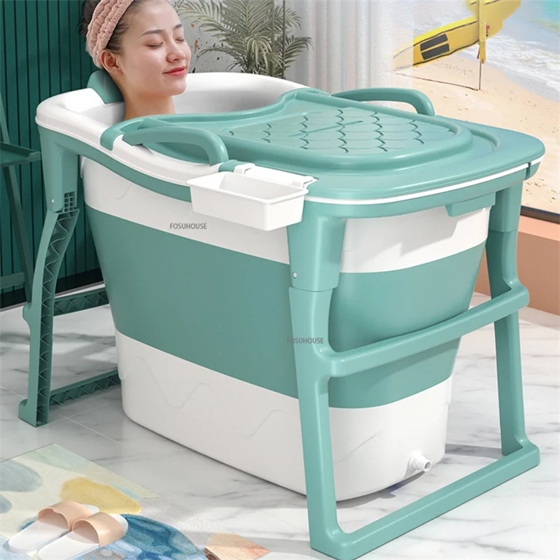 Household Folding Adult Bathtub Bathroom Portable Bathtub Full