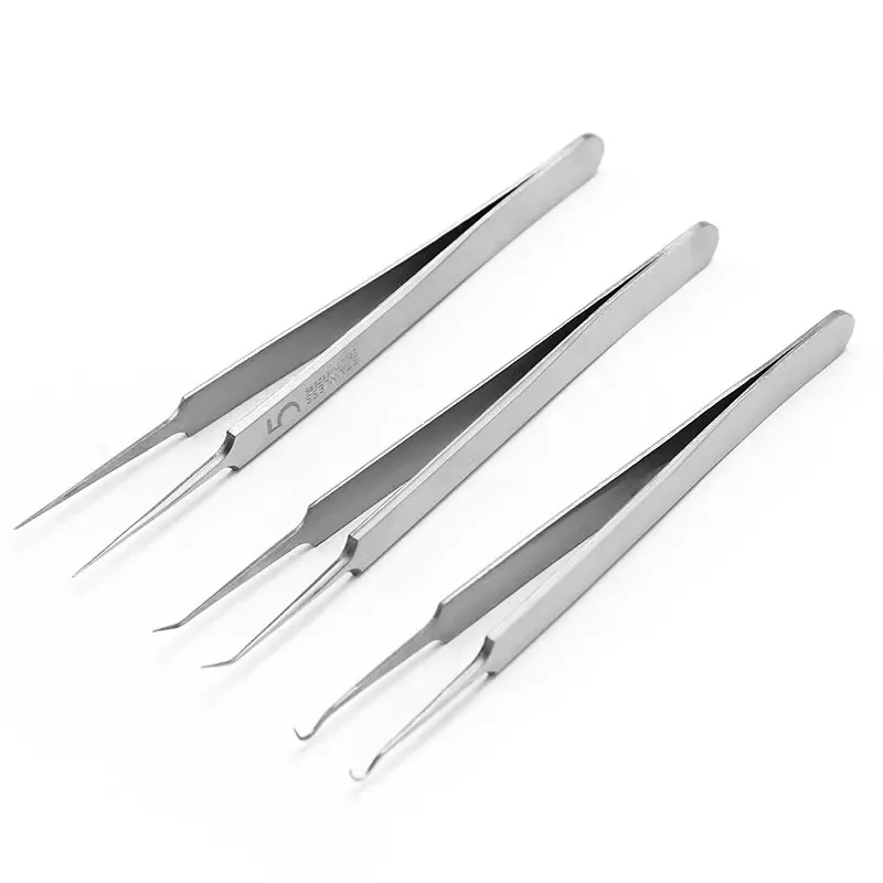 Pimples Blackhead Tweezers German Ultra-fine No. 5 Cell Beauty Salon Special Scraping Closing