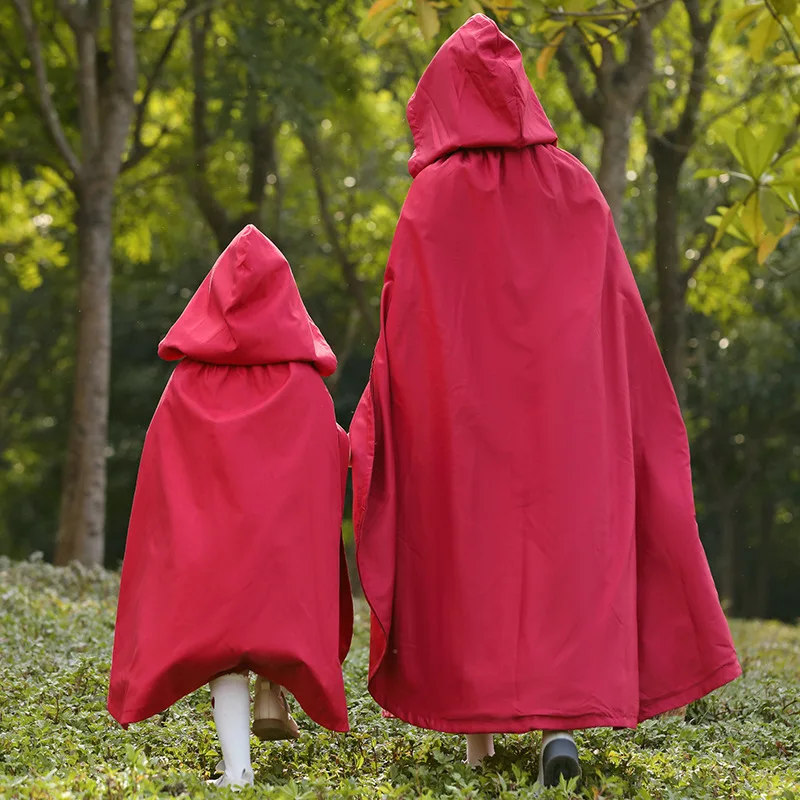 Umorden Adult Kids Child Little Red Riding Hood Costume Cosplay Cloak Cape for Women Girls 2 Layer cosplay costume,halloween cloak costume