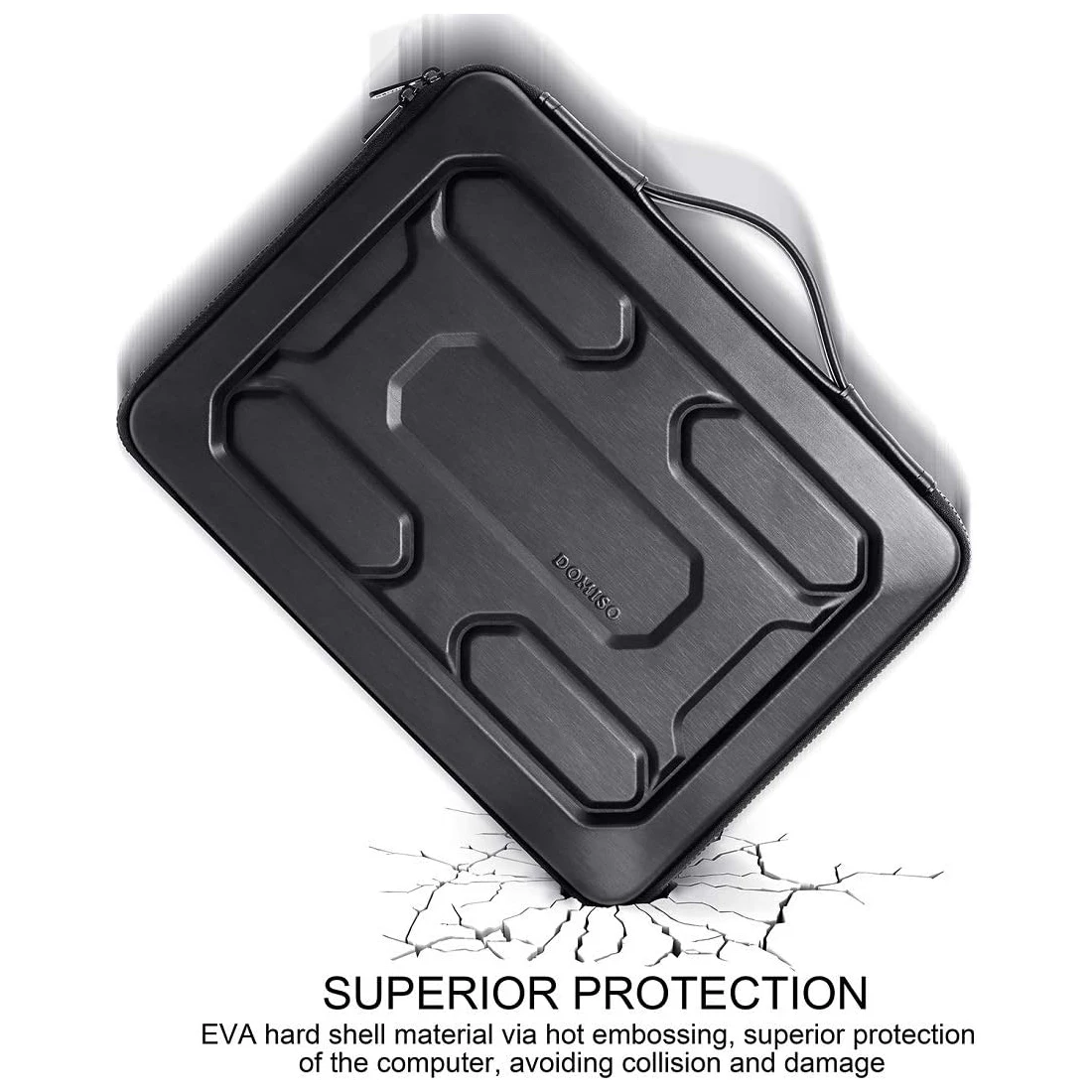 Domiso 13 1415.6 17 Polegada Luva do Portátil com Alça e Alça à Prova de Choque Impermeável Eva Case Protetor - Imagem 2
