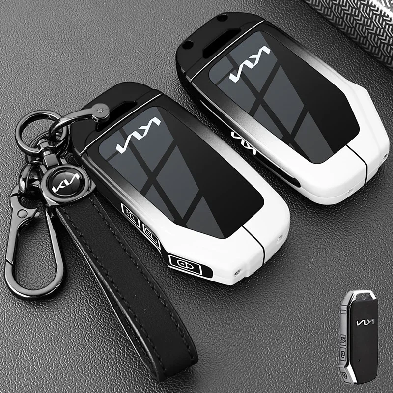 Estuche para llave con carcasa de metal mejorada para Kia K3, apto para 24 modelos Ev5 Lion Tocado Kx3 Proud Running Smart Running