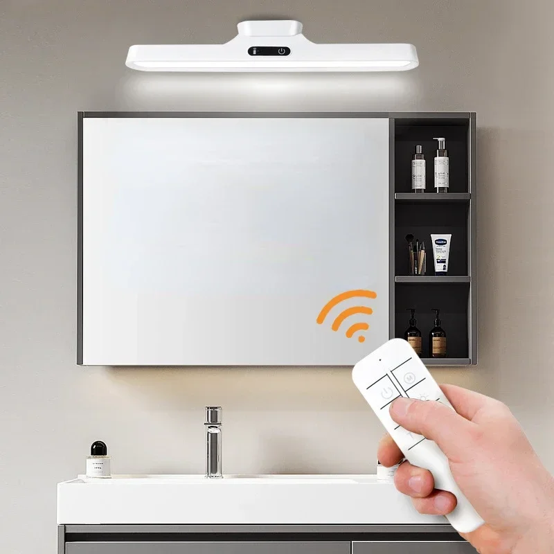 LED Mirror Front Makeup Light Magnetic Suction Installation Dormitory Charging USB Remote Control Touch Light