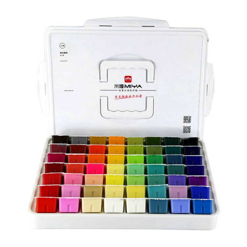 Miya Himi Jelly Gouache 56 Colour Paint Set Miya Gouache Paint Set 56