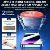 5Pcs Oleophobic Coating Dust Free Easy Installation Screen Protector For iPhone 15 14 11 13 12 16 Pro Max XS XR 15 16 Plus Glass 2