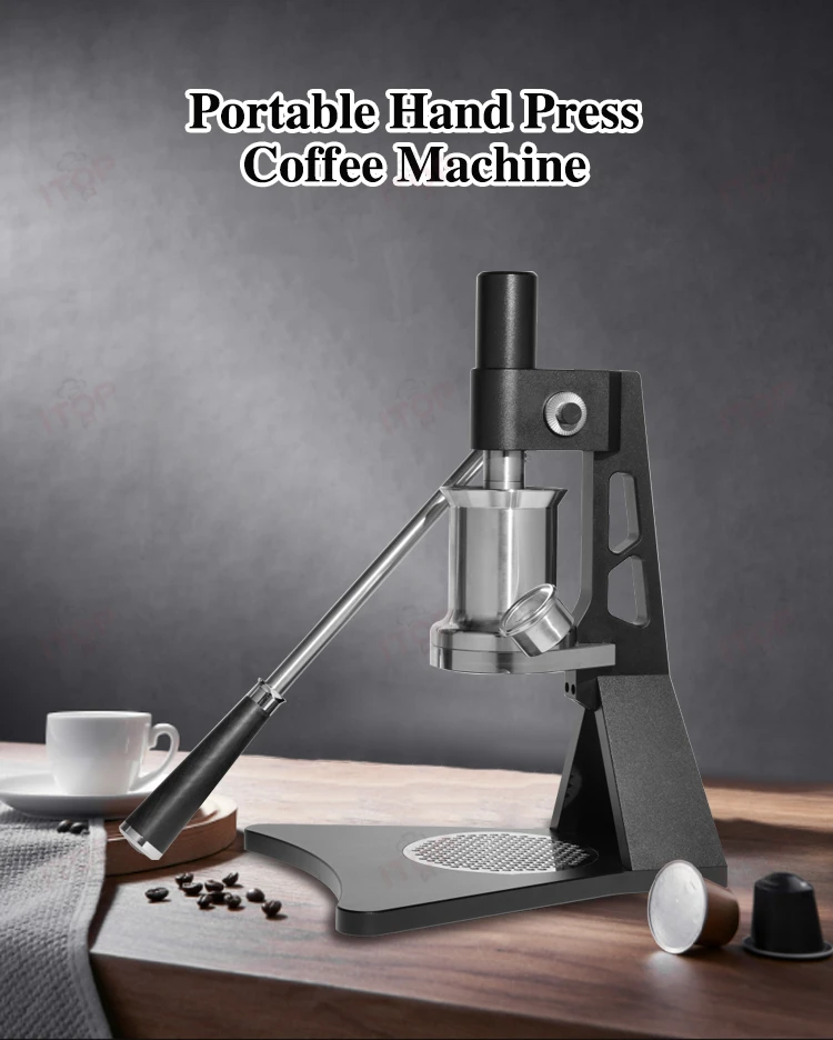 ITOP HPEN-O1 Portable Hand Press Coffee Machine 58mm Brewing Left And Right Variable Direction/Angle Handle Fully CNC Processed