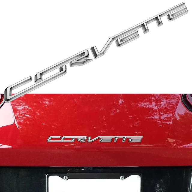 Auto Abzeichen Aufkleber Buchstaben Emblem CORVETTE Für Chevrolet Corvette  C3 C4 C5 C6 C7 C8 Auto Stoßstange Heckklappe Hinten Trunk logo Aufkleber -  AliExpress
