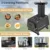 Portable Camping Wood Stove with 2 Cooking Positions Anti-Scalding Door Handle Glass Window Tabletop Fire Pit for Outdoor Cooki 5