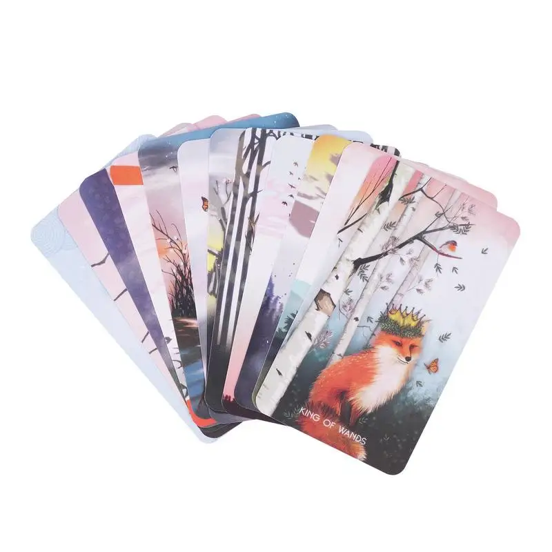 Fortune Telling Tarot Cards The Meraki Tarot Cards Divination Tools Standard Tarot Decks for Board Game Fate Divination Friends 5