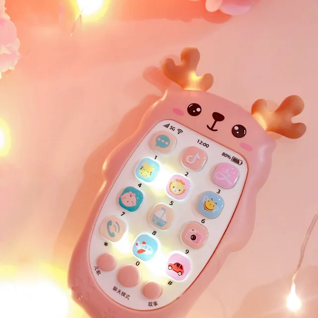 Baby Phone Toys Bilingual Telephone Teether Music Voice Toy Early Educational Learning Machine Electronic Children Gift Baby Toy 1