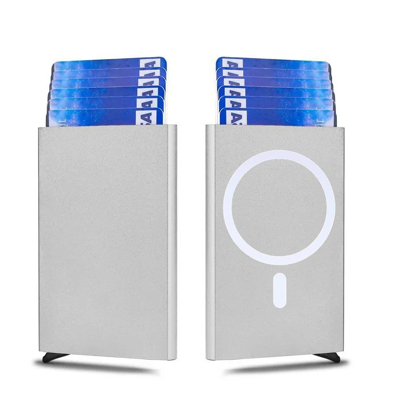 Sleek RFID Blocking Pop-up Aluminum Card Holder Wallet