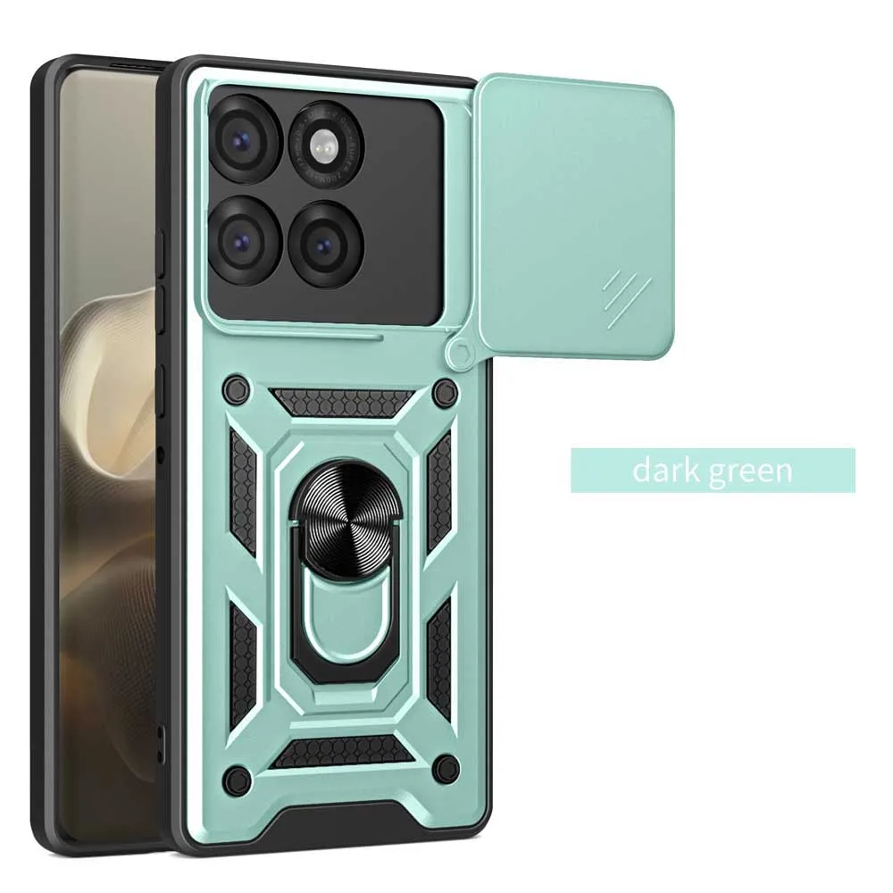 Shockproof Armor Case with Car Holder and Camera Lens Protection