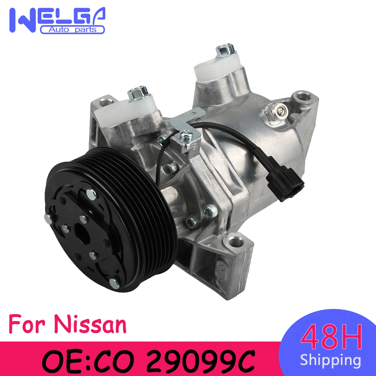 Compresor de Aire Acondicionado CO 29099C + Embrague para Nissan Versa ...