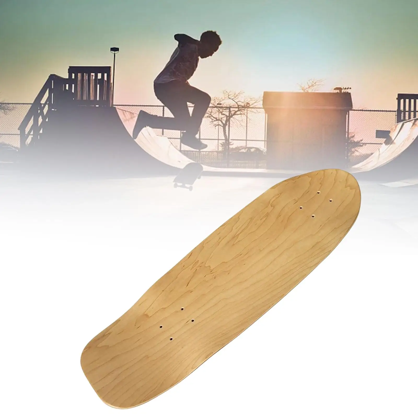 Land Blank Skateboard Deck Double Tail Portable Professional Durable Longboard Skate Board Deck for Art Painting Skate Scooter